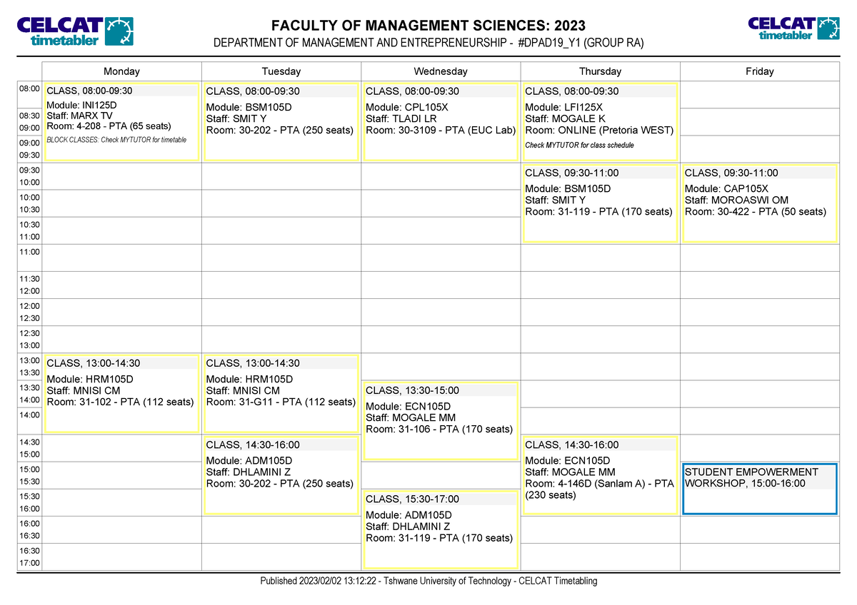 DPAD19 YEAR 1 Group RA - Assignment notes - FACULTY OF MANAGEMENT ...