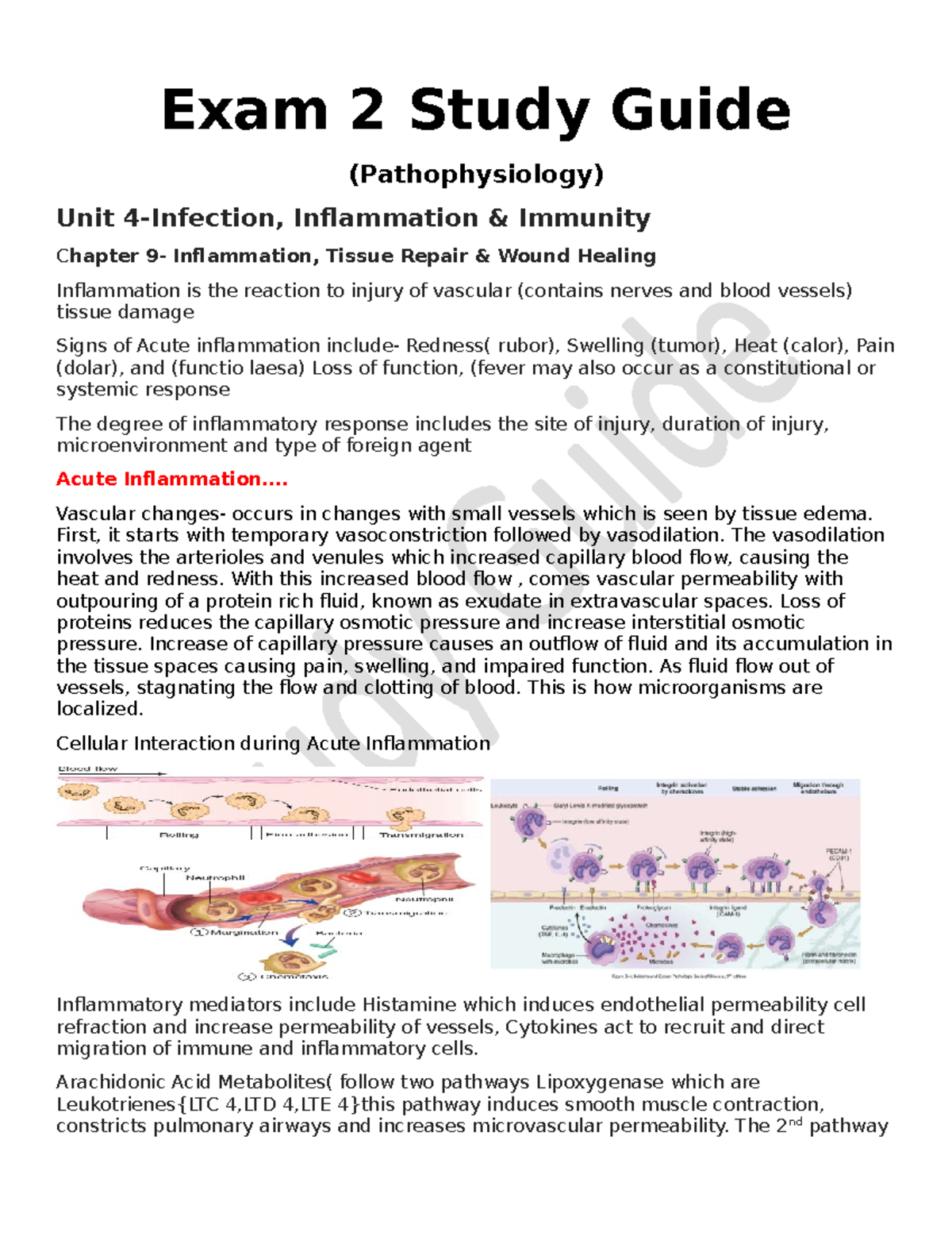 Exam 2 Study Guide - A break down of learning concepts Chapters 9-12 ...