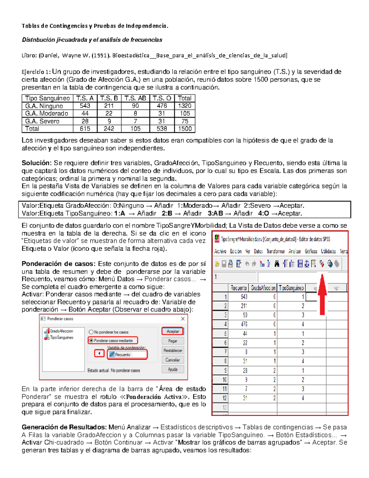 Tablas de Contingencias y Pruebas de Independencia Distnbución jicuadrada y el análisis de