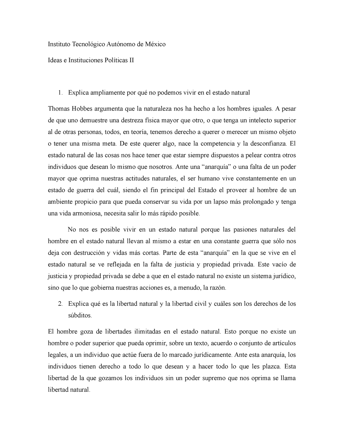 Parcial 2 de Problemas de la Civilización Contemporánea I Villafranca ...