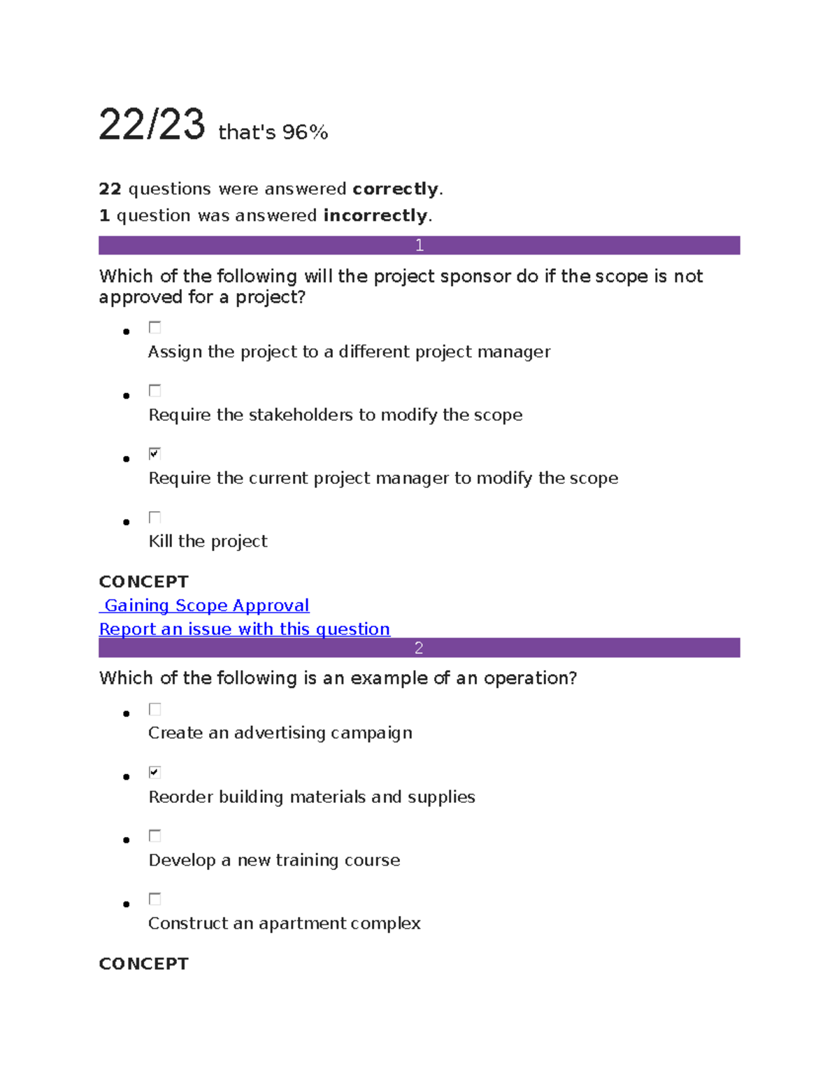 Program Managment Unit 1 Milestone 1 - 22/23 that's 96% RETAKE 22 ...