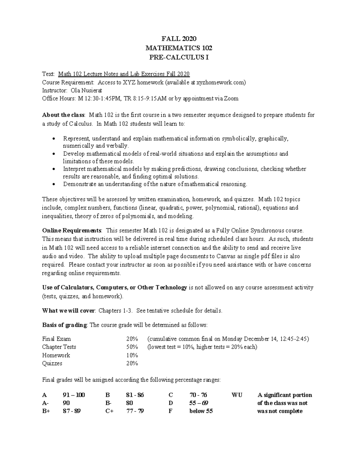 Math102syllabus - Math 102 Syllabus Prof Nusierat - FALL 2020 ...