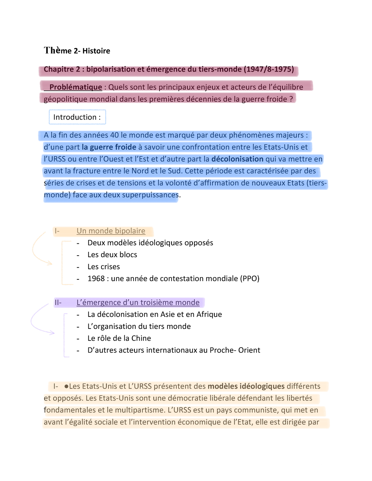 dissertation histoire bipolarisation