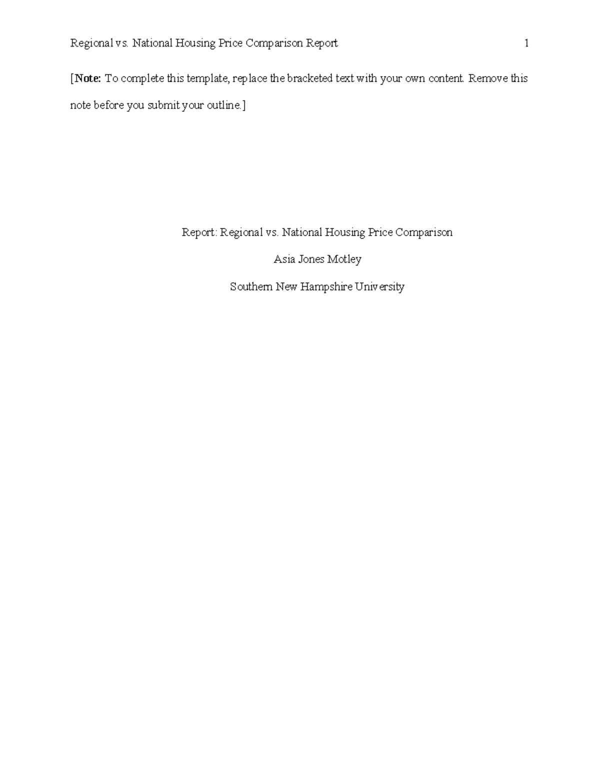 MAT 240 Project Two Template - [Note: To complete this template ...