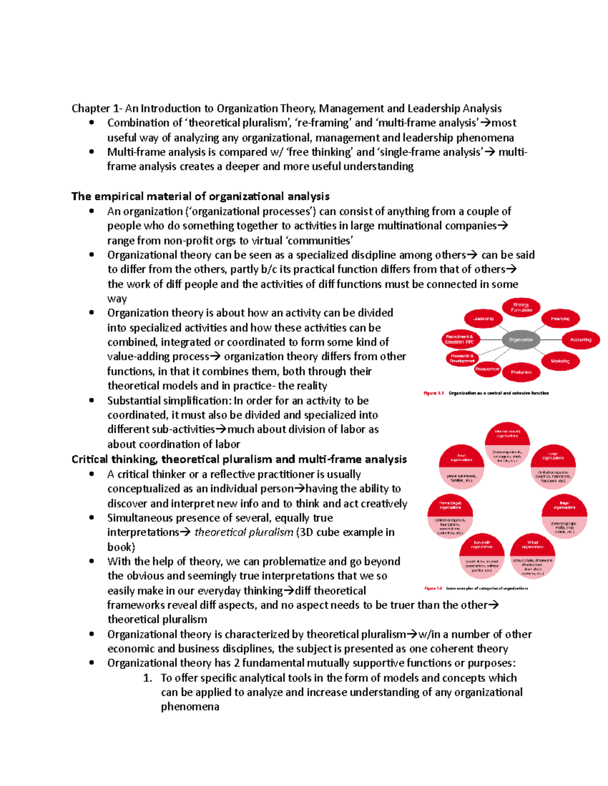 Principles of Management (Business) Chapter 1 Notes - Chapter 1- An ...