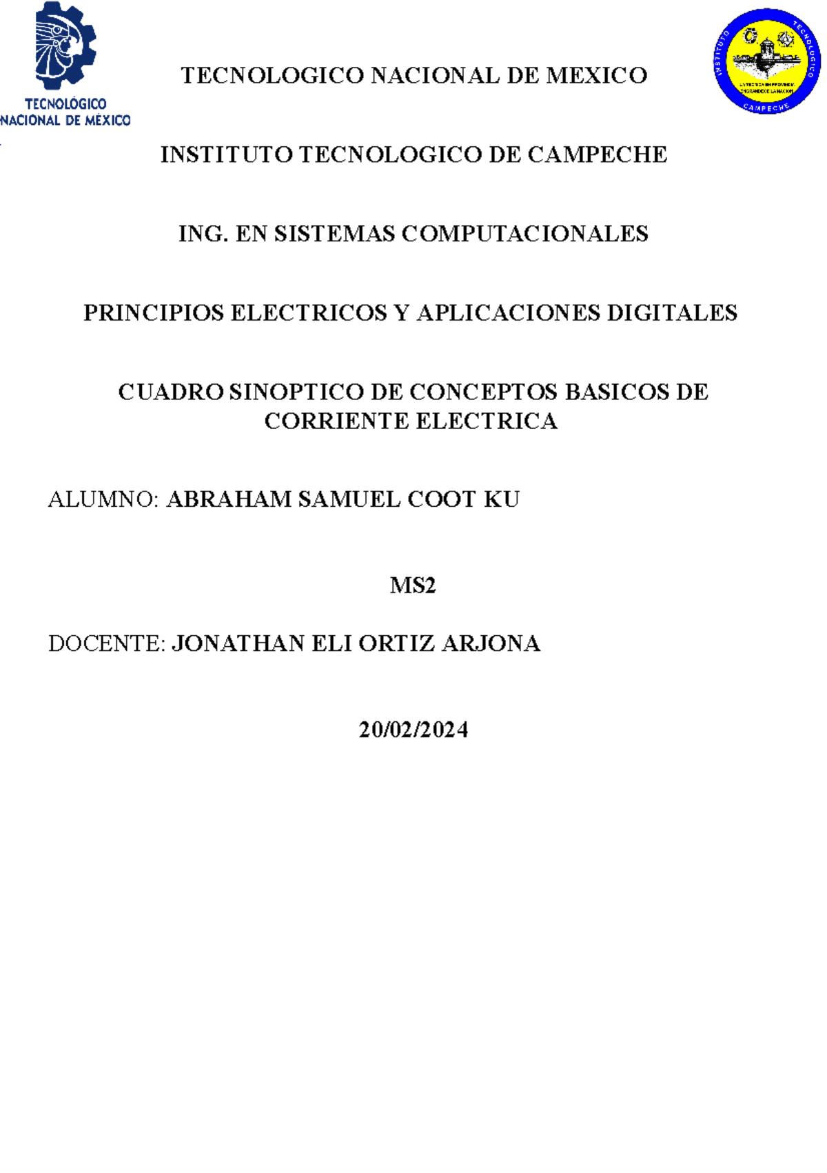 Conceptos Basicos De La Energia Electrica Coot Ku Abraham Ms Tecnologico Nacional De Mexico