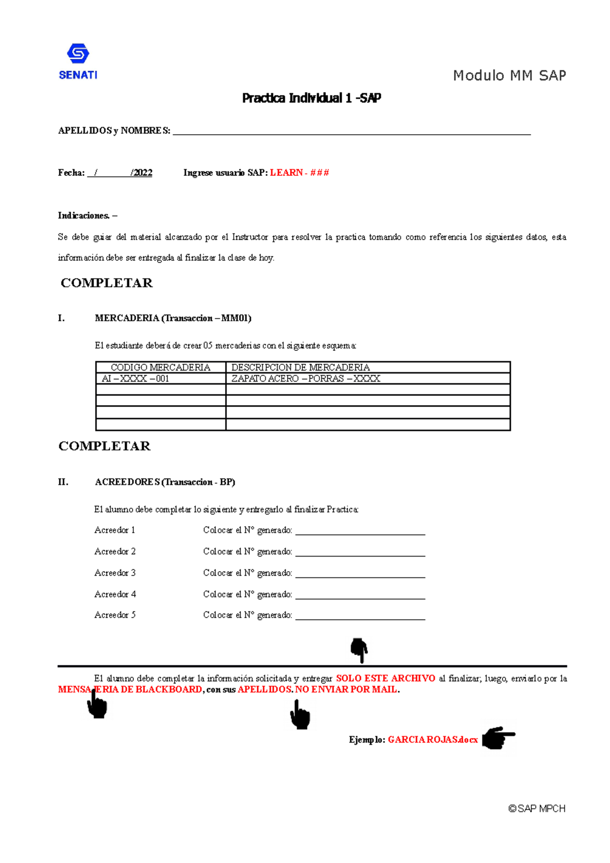 Practica SAP - Individual - 2022 - Modulo MM SAP Practica Individual 1 ...