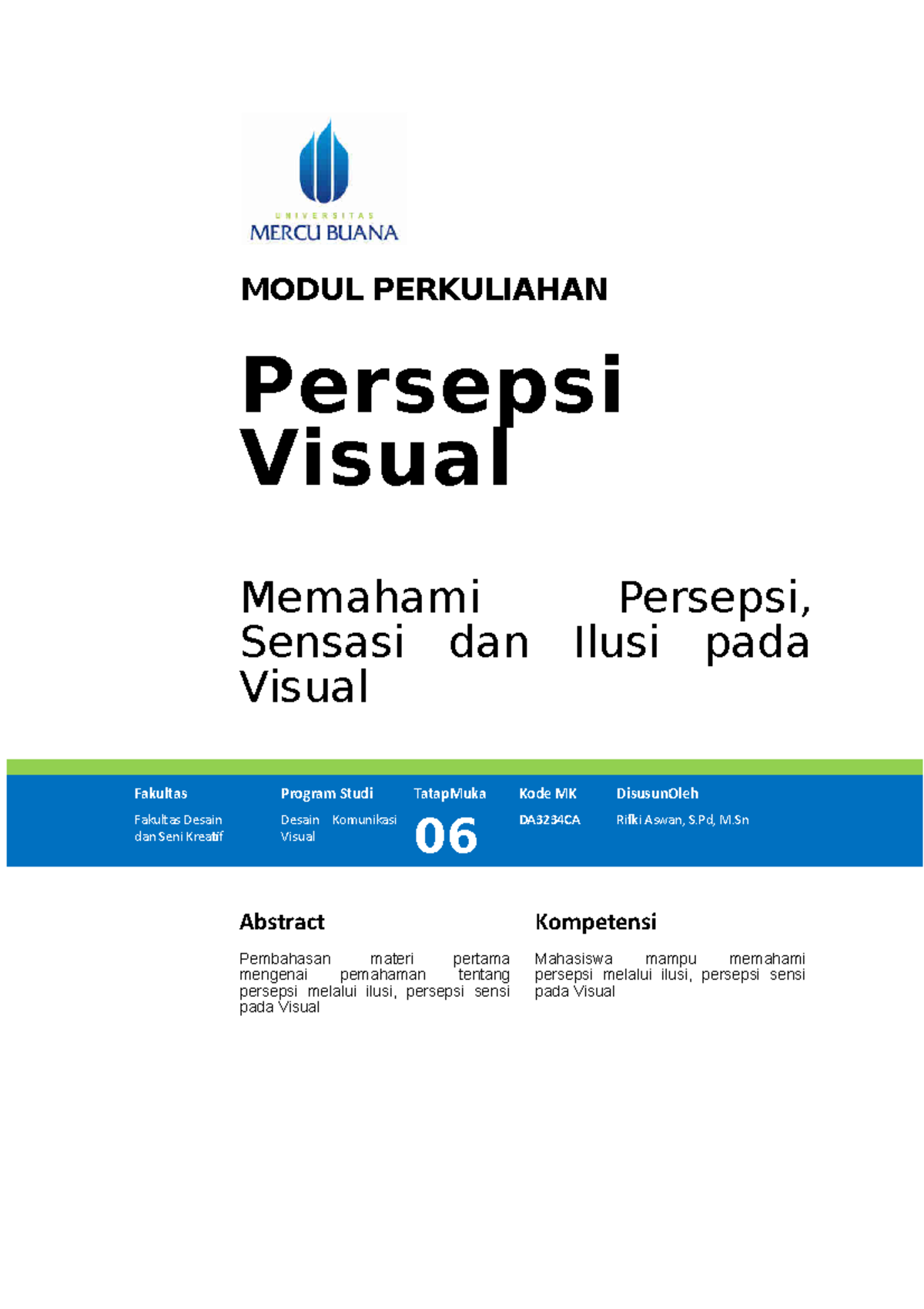 Modul Presepsi Visual [TM06] - MODUL PERKULIAHAN Persepsi Visual ...