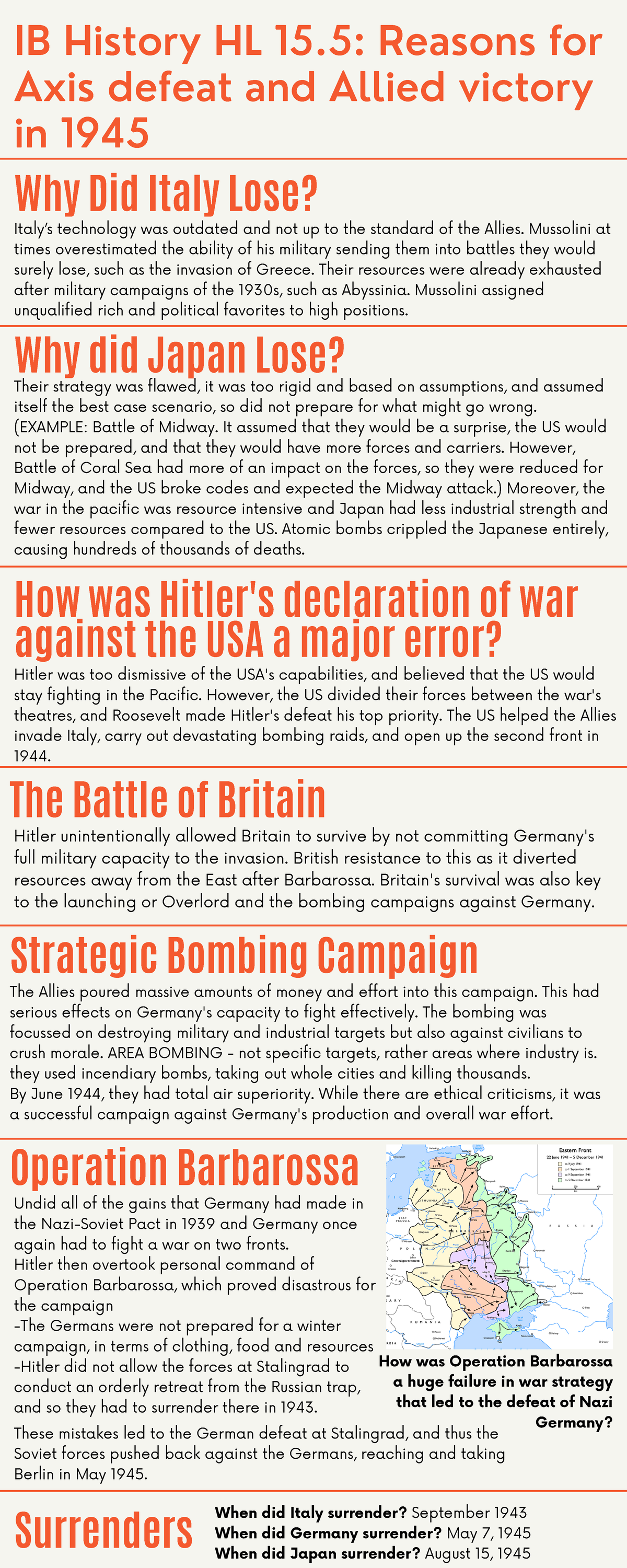 Reasons For Axis Defeat And Allied Victory In 1945 Ib History Hl 15