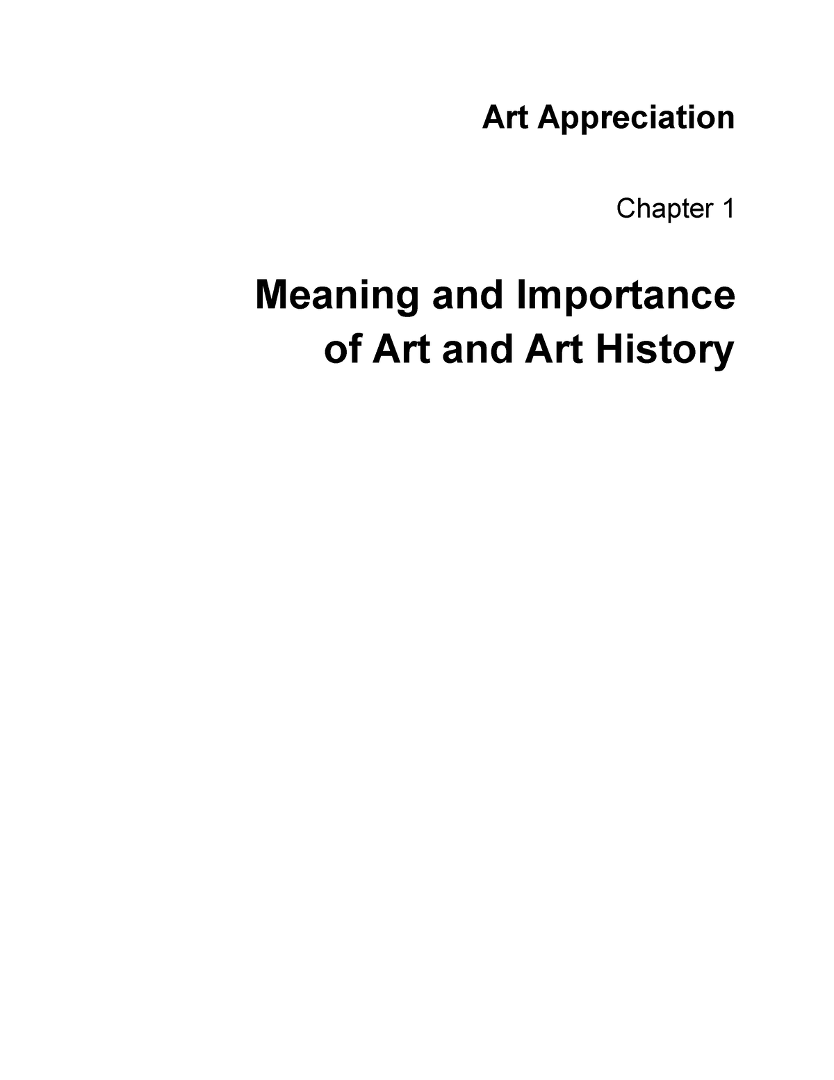 1-art-appreciation-art-appreciation-chapter-1-meaning-and-importance