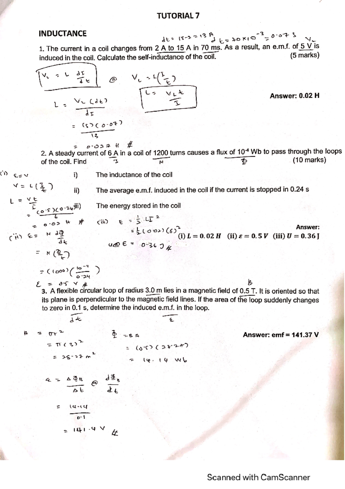 Phy150-tuto-chap7 - This Is Tutorial 7 Chapter 7 On The Subject Phy150 