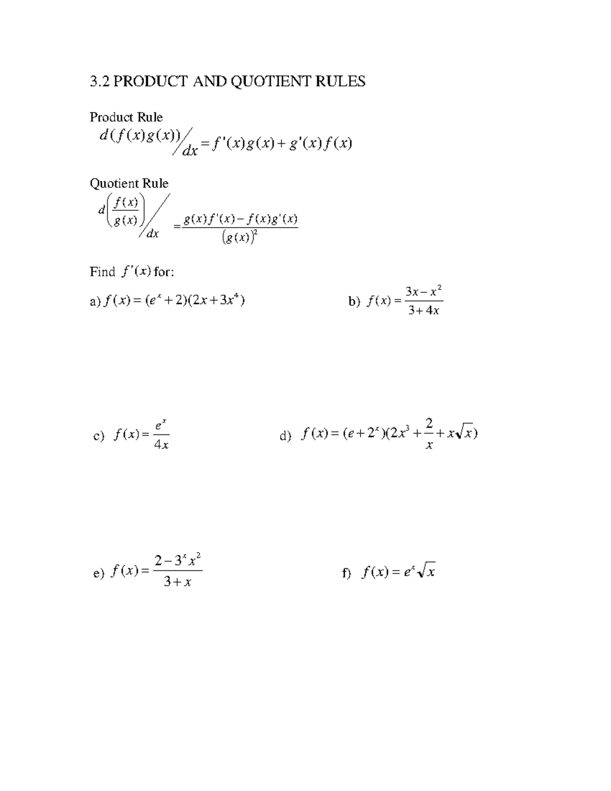 math-151-lecture-notes-3-product-and-quotient-rules-product-rule