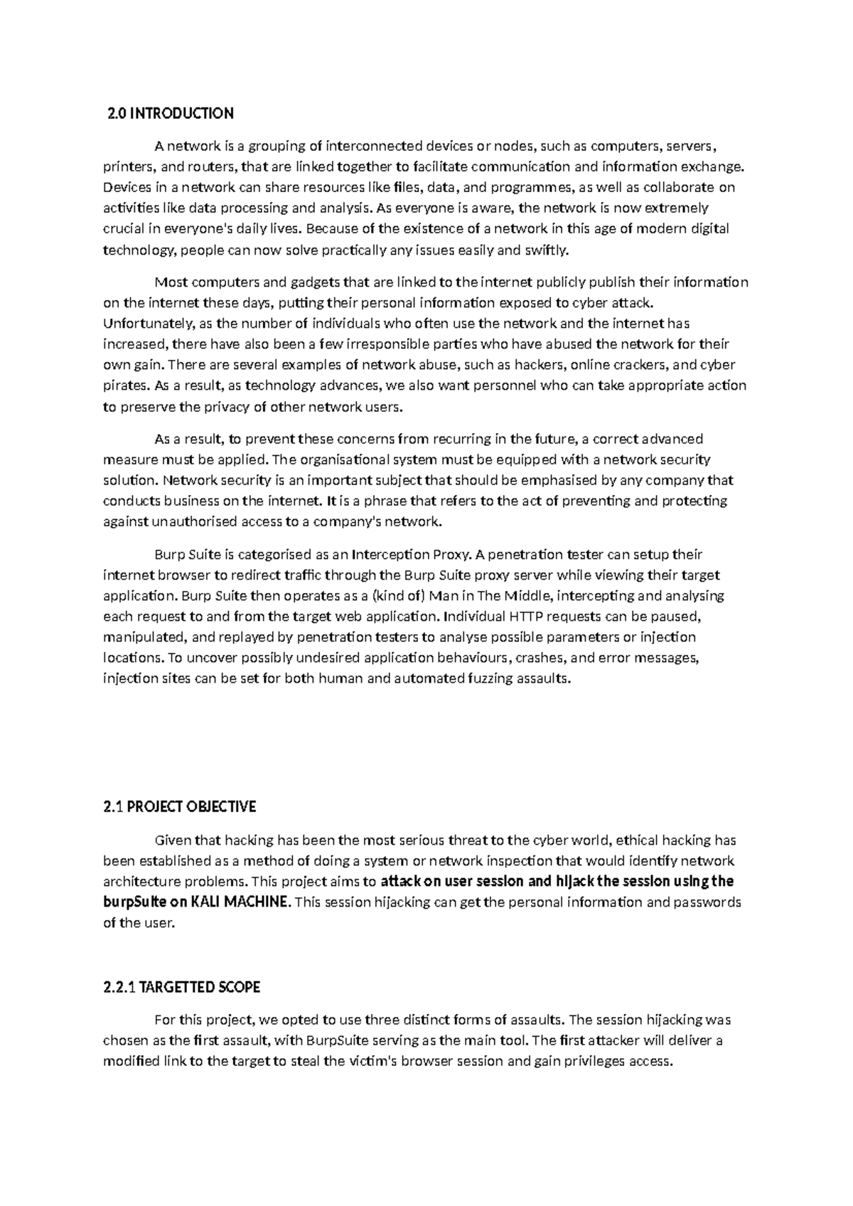 ITT320 Proposal - ASSIGNMENT - 2 INTRODUCTION A network is a grouping ...