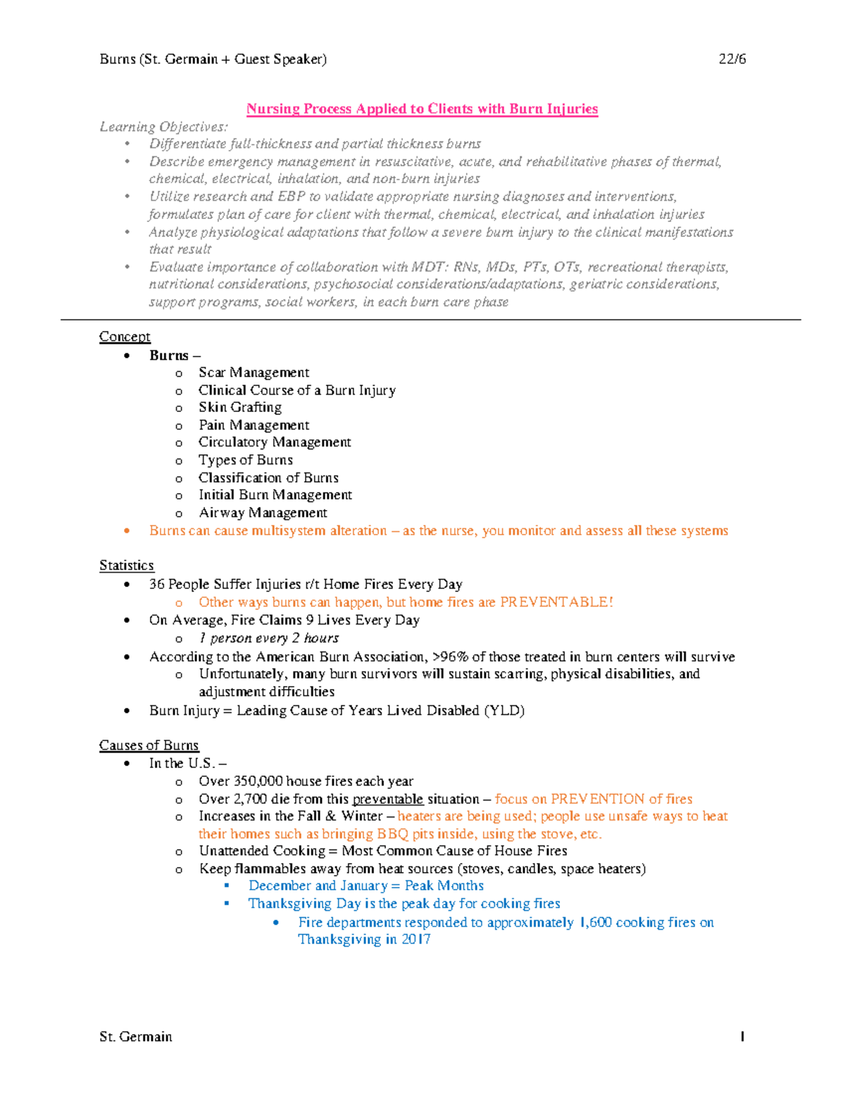Burn TQ Practice question on the burn material from ICU Nursing