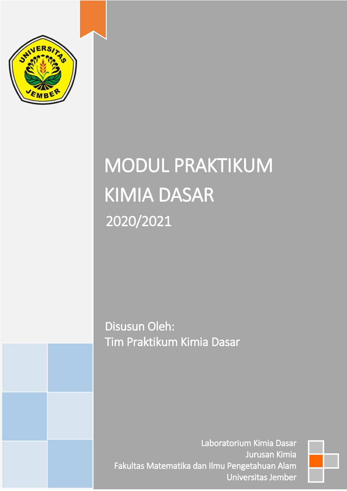 1 Modul Praktikum Kimia Dasar - MODUL PRAKTIKUM KIMIA DASAR Disusun ...