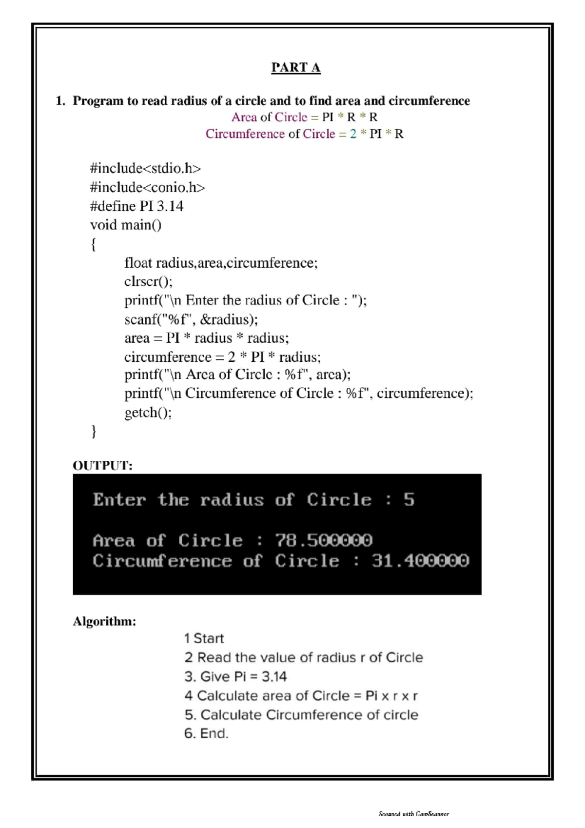 C lab 1st year BCA Studocu