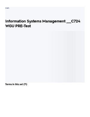 Information Systems Management Flashcards Quizlet - Information Systems ...