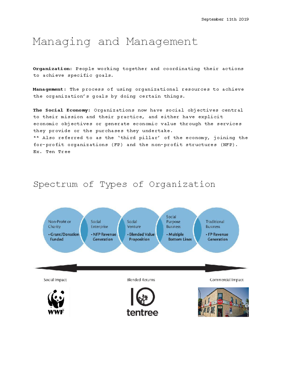 Chapter 1 - Notes - Managing and Management Organization: People ...