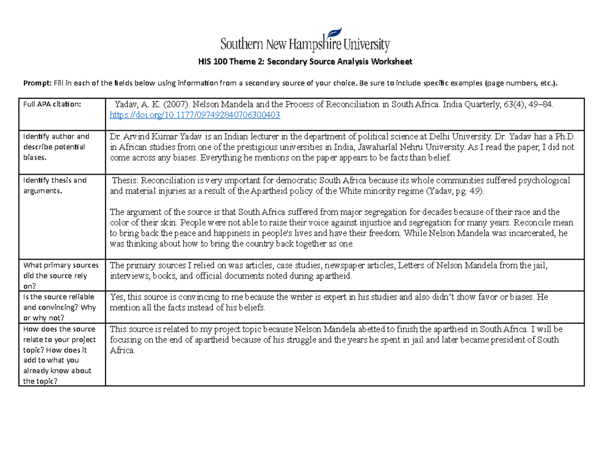 3 4 activity secondary source analysis worksheet his 100 theme 2 secondary source analysis studocu