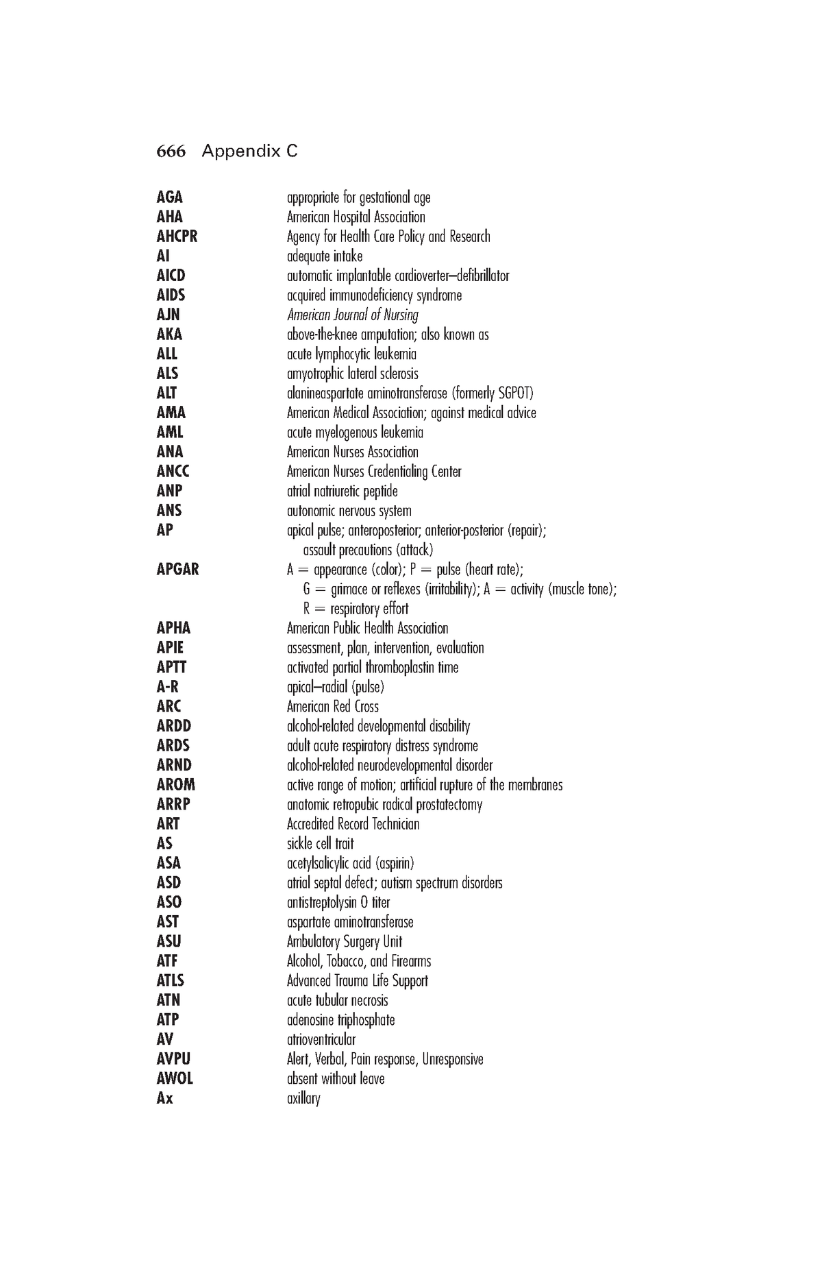 Medical-Surgical Nursing-134 - AGA appropriate for gestational age AHA ...