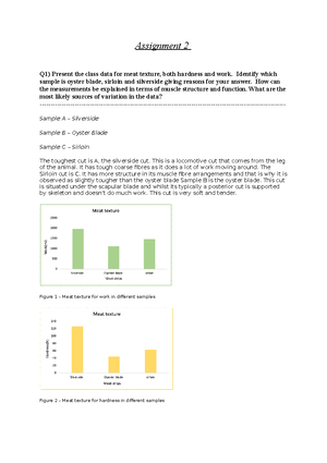 Lecture 3 Food 2000 Lecrture Notes Lecture 3 Food Quality