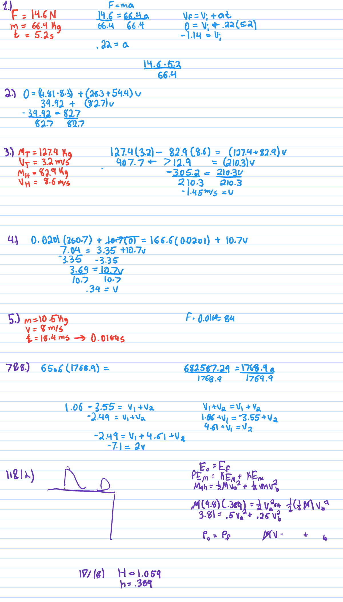 Physics Scratch Note - Chapters 1 - 9 practice examples from the physic ...