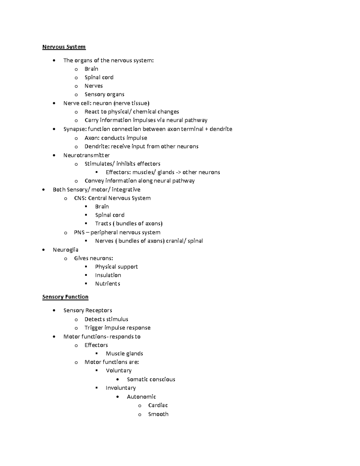 anatomy-nervous-system-notes-nervous-system-the-organs-of-the-nervous