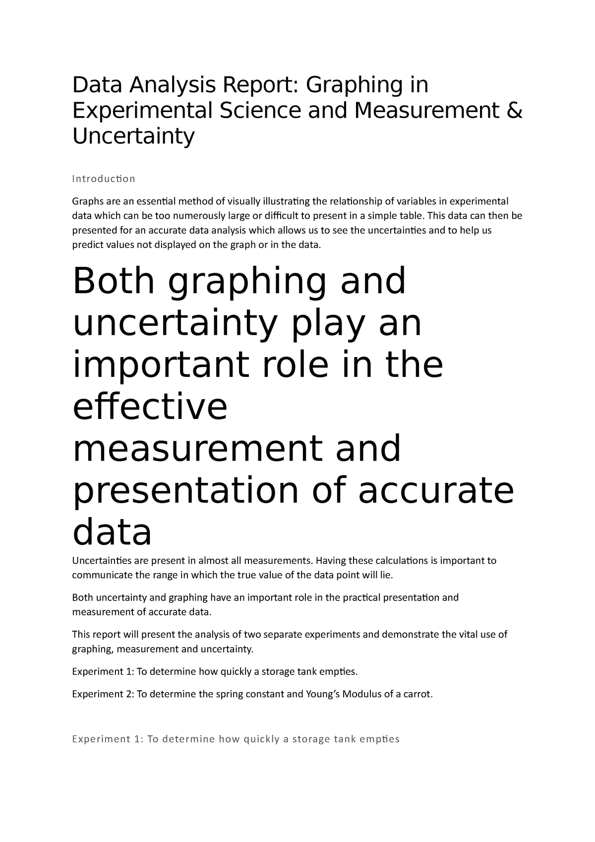 data type report assignment expert