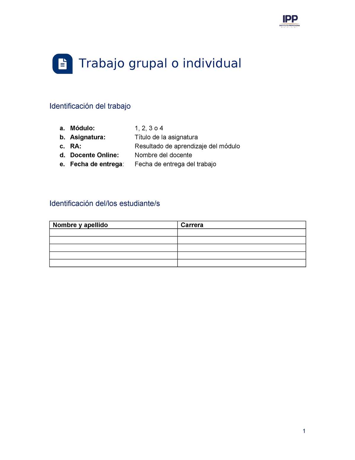 Formato TI-M3 - Trabajo Grupal O Individual Identificación Del Trabajo ...