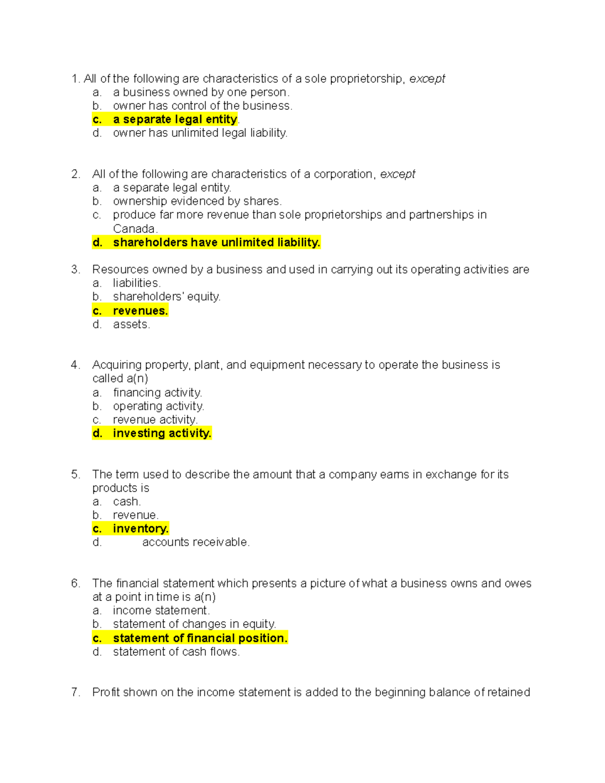 Lecture 1 Additional Questions 1 All Of The Following Are 