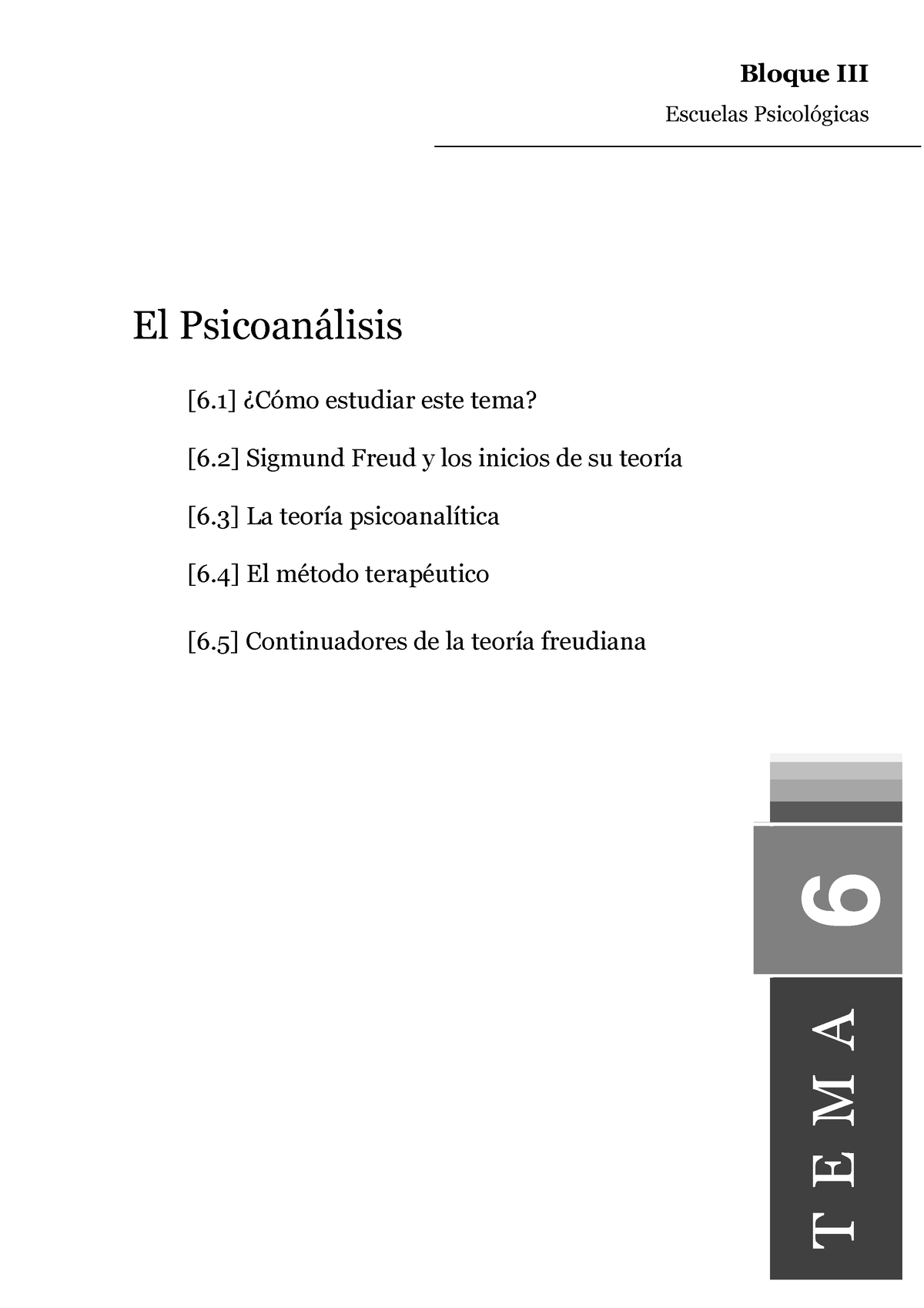 Tema6 - Resumen Historia De La Psicología - Bloque III Escuelas ...