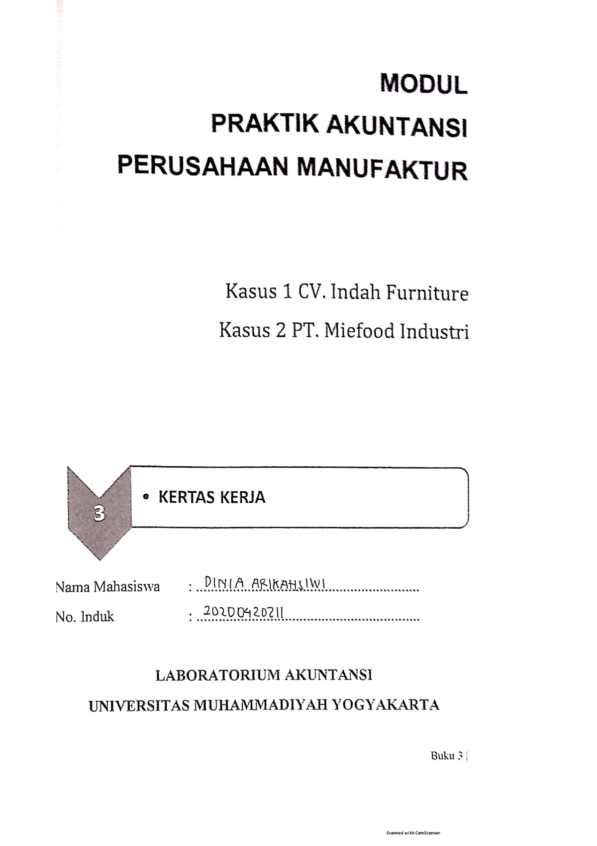 PAPM Tugas 5 202004 20211 Dinia Arikahsiwi Kelas A - Akuntansi Keuangan ...