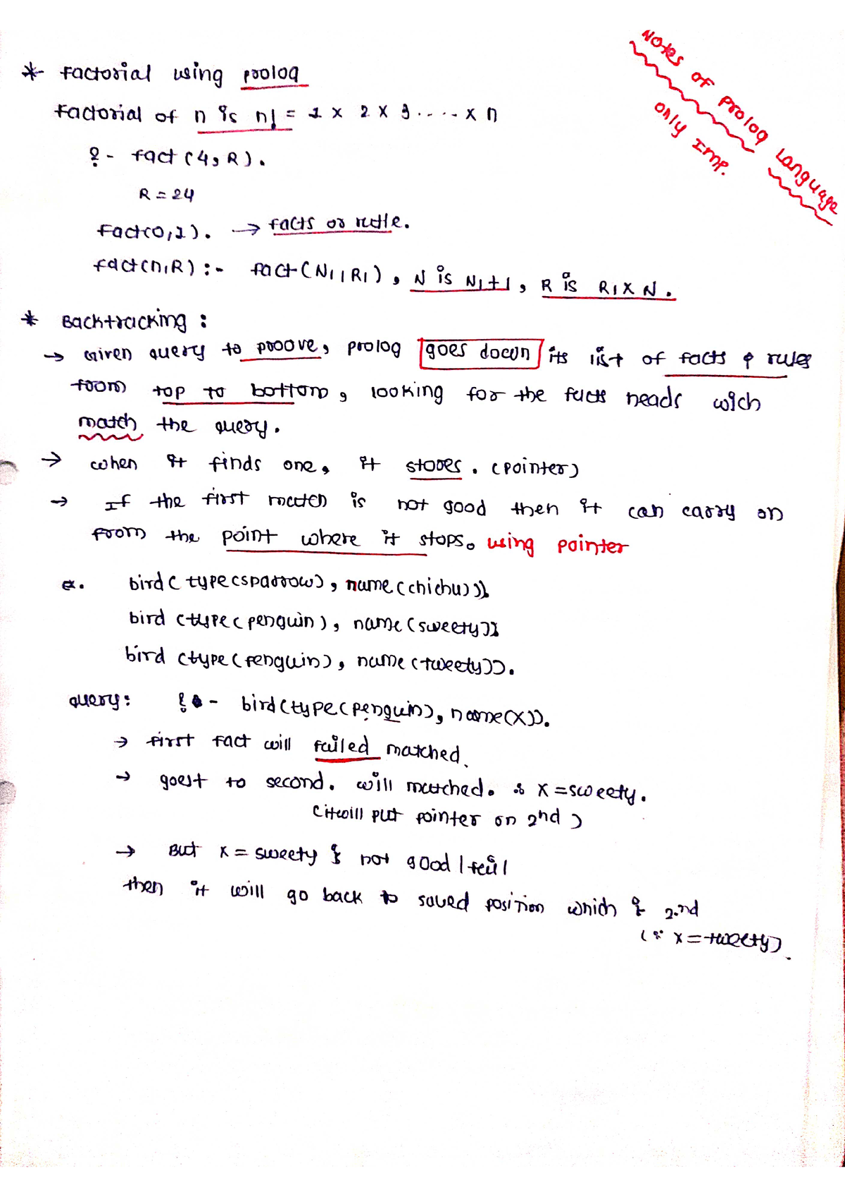 Backtracking in Prolog - Artificial Intelligence - Studocu