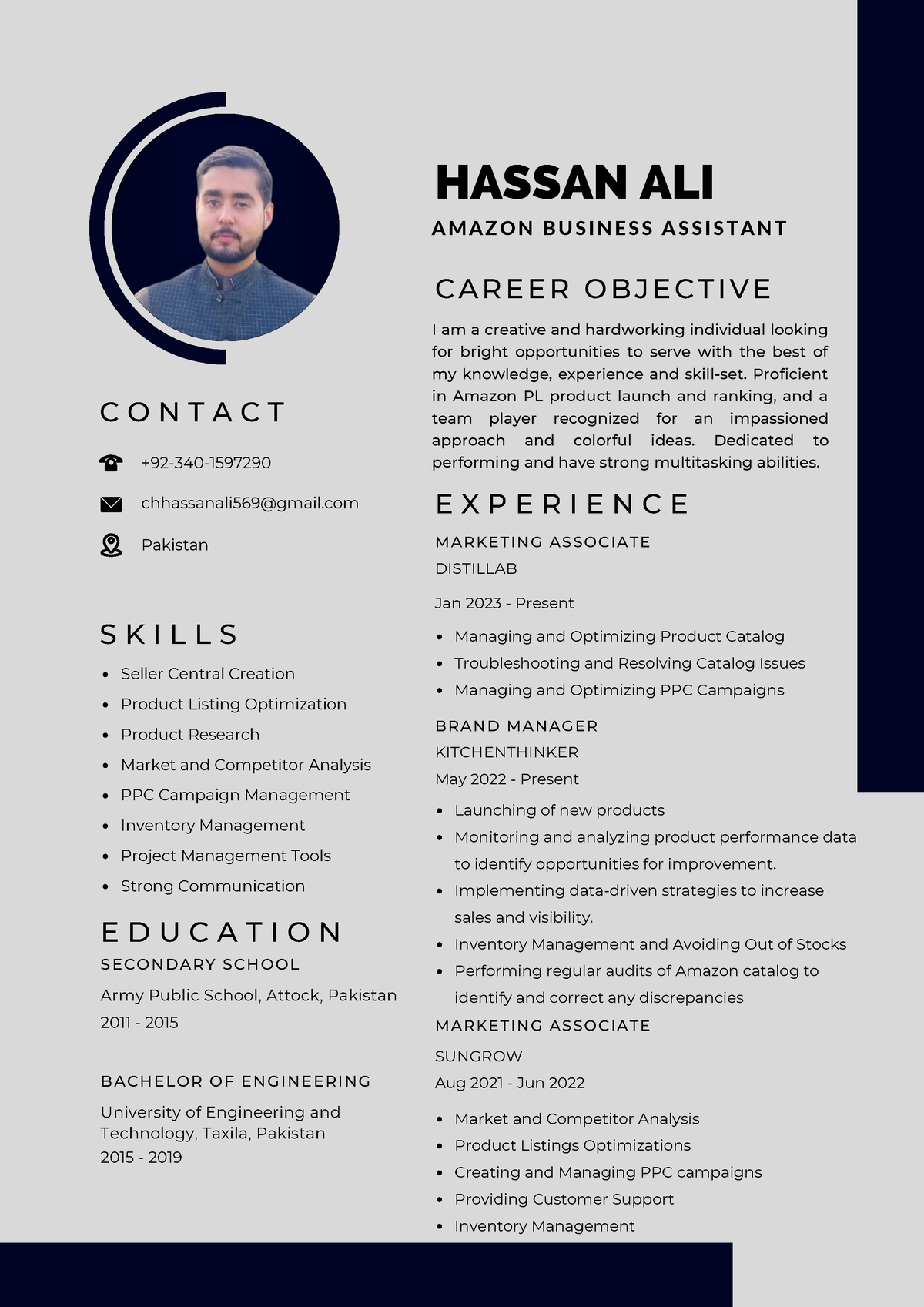 Hassan latest ecommerce resume - Seller Central Creation Product ...