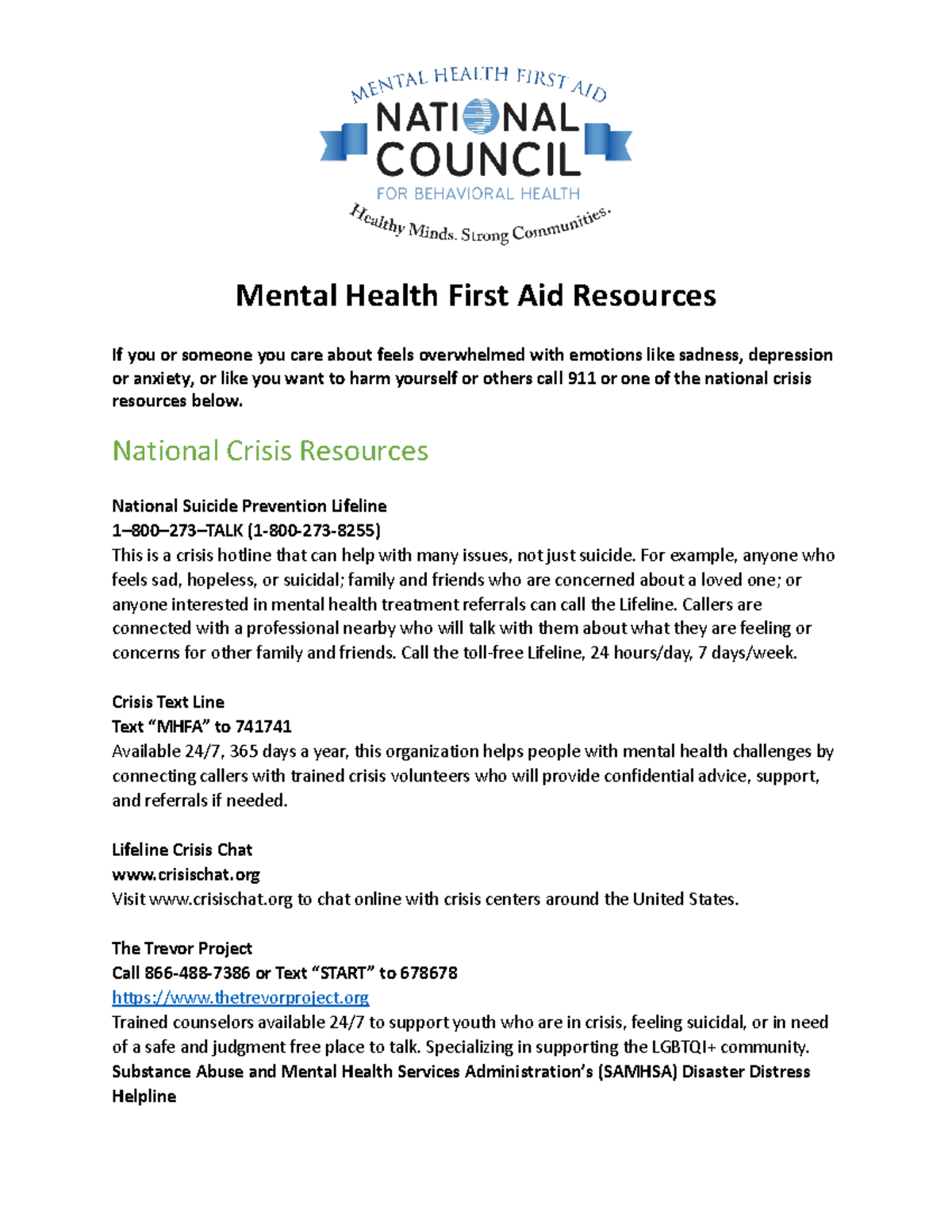 Mentalhealthfirstaidresources (1) R Mental Health First Aid
