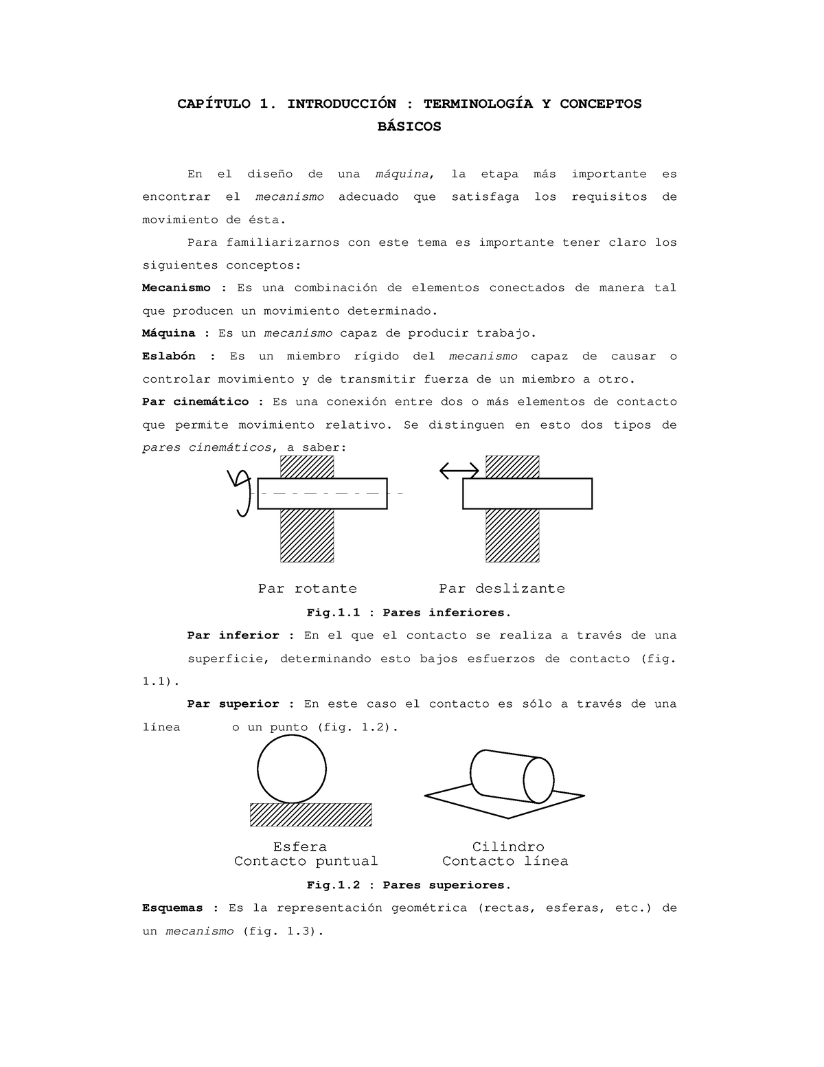 Apuntes Mecanica De Maquinas - CAPÍTULO 1. INTRODUCCIÓN : TERMINOLOGÍA ...