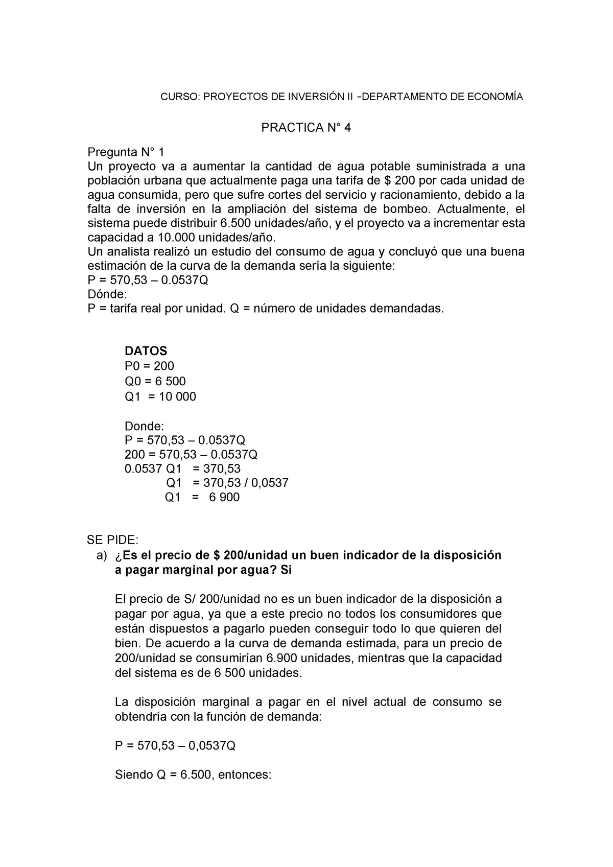 Ejercicios Resueltos- Proyectos 2 - CURSO: PROYECTOS DE INVERSIÓN II ...