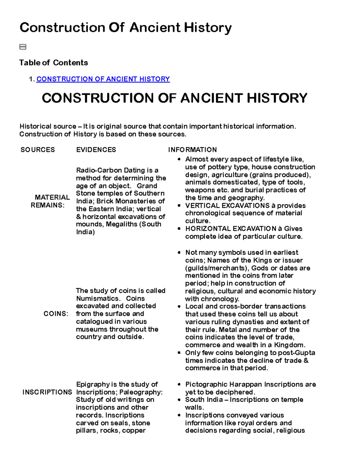 1 Construction OF Ancient History - Construction Of Ancient History ...