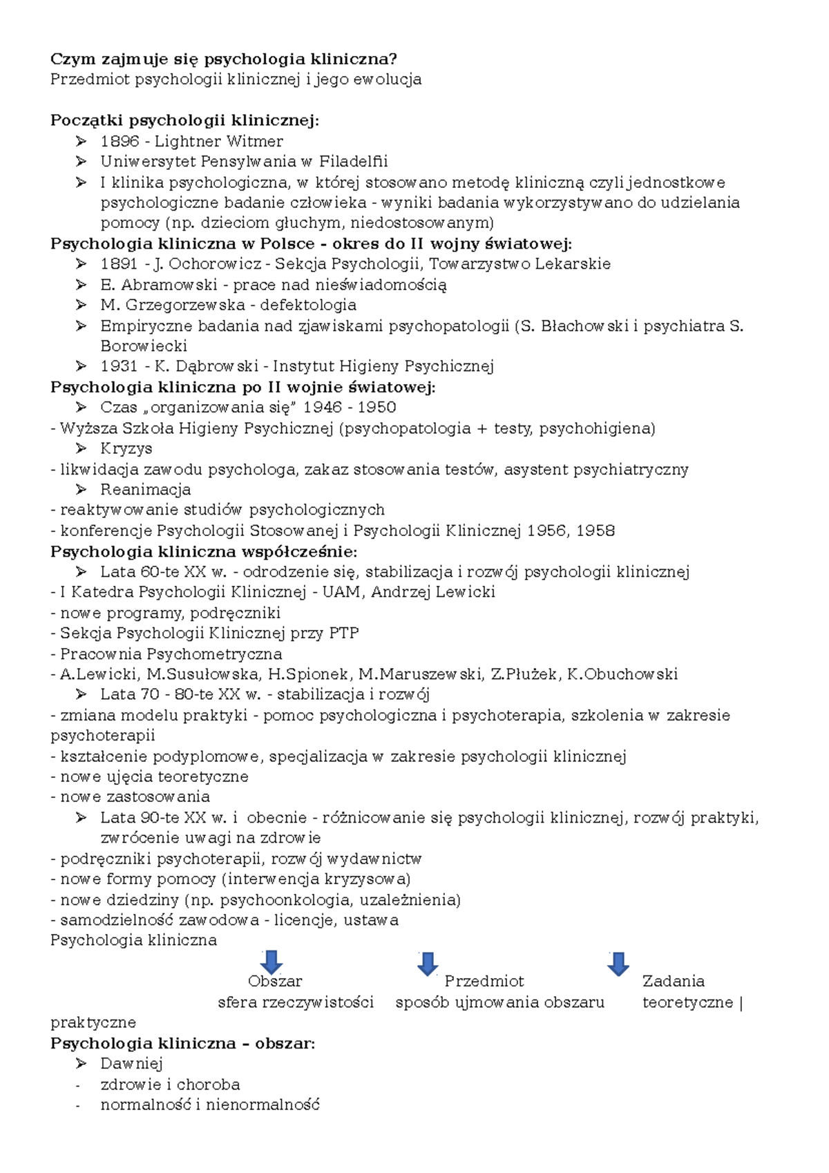 Czym Zajmuje Się P - Czym Zajmuje Się Psychologia Kliniczna? Przedmiot ...