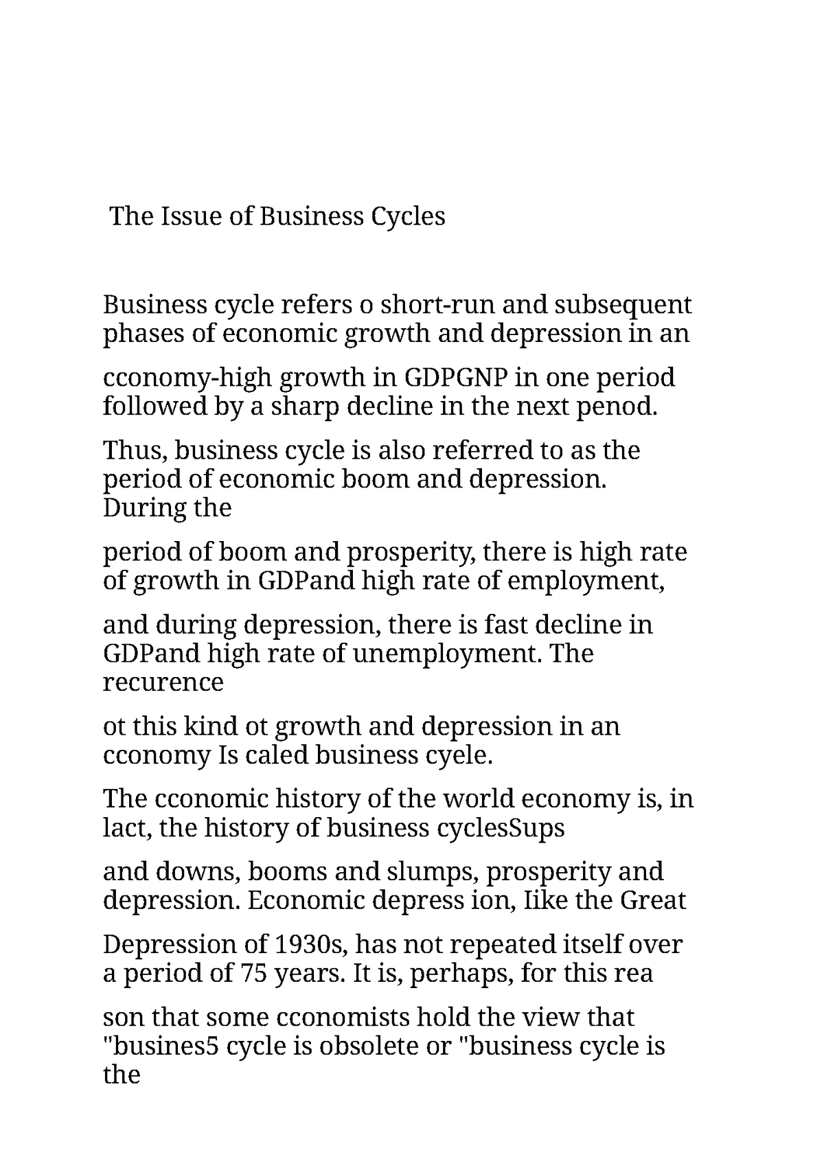 the-issue-of-business-cycle-and-issue-of-inflation-the-issue-of