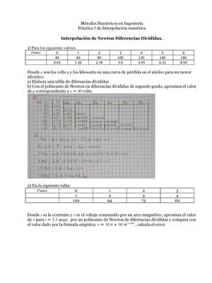 MN-T3 - Taller Metodos Numericos - Tarea 3 – Métodos Numéricos ...