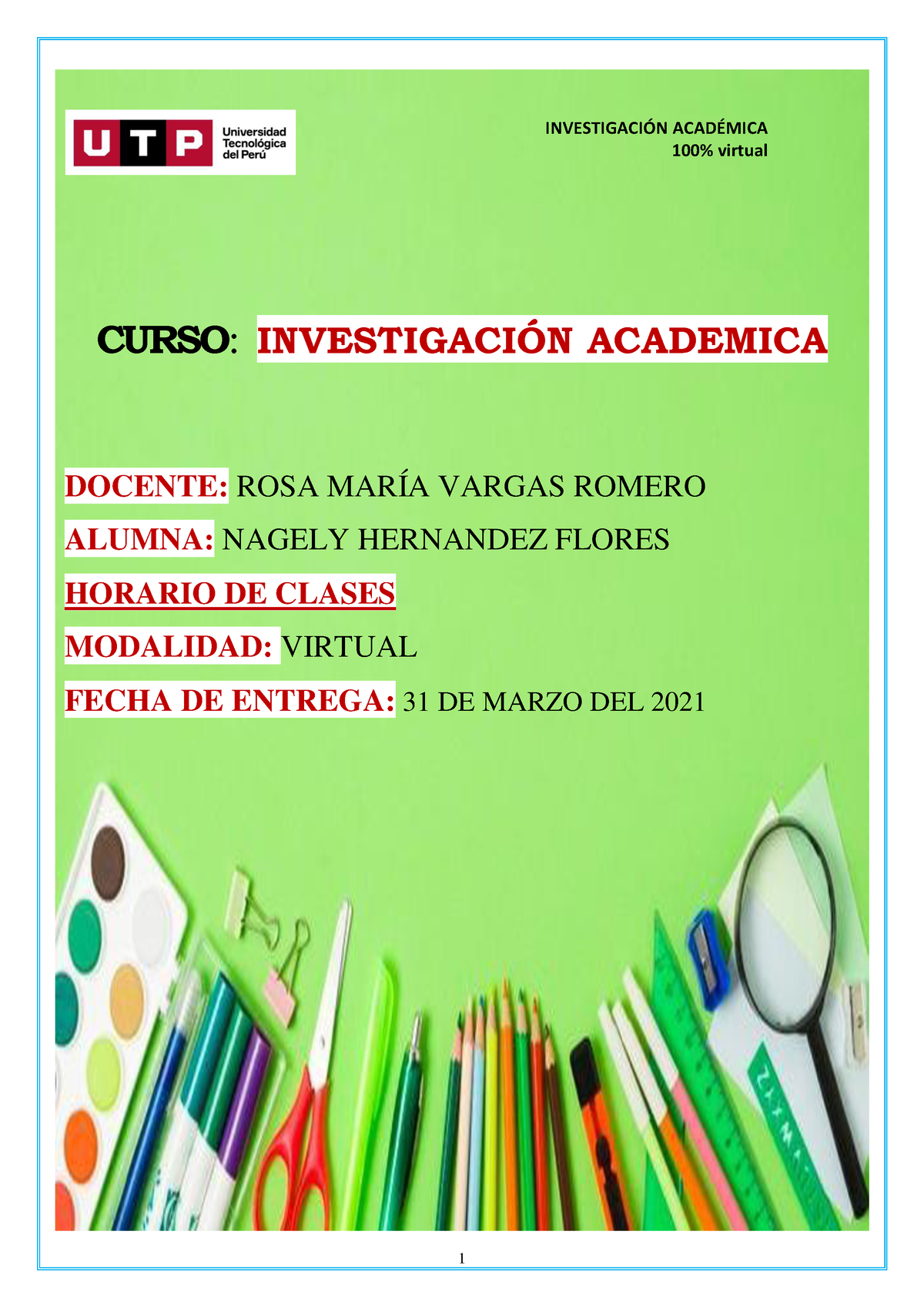 S2 Tarea Practica Sobre El Tema De Investigación - INVESTIGACI”N ACAD ...