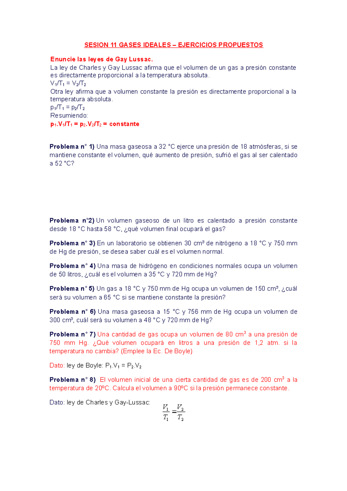 S 11 Estado Gadeos Ejercicios Propuestos SESION 11 GASES IDEALES