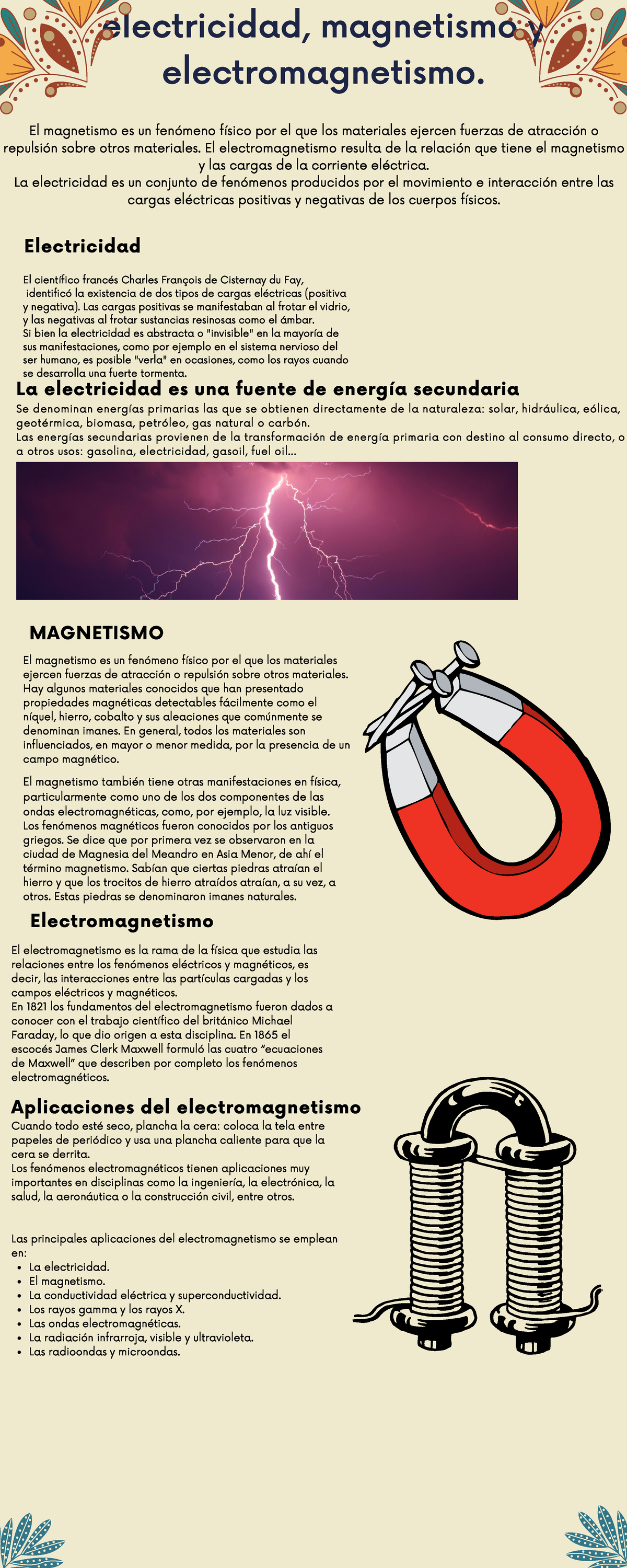 Electricidad, Magnetismo Y Electromagnetismo - El Magnetismo Es Un ...