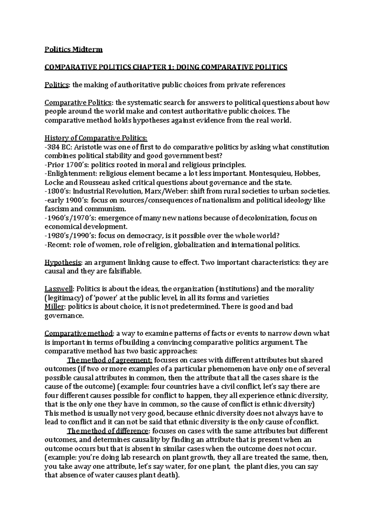 summary-politics-midtermrn-politics-midterm-comparative-politics