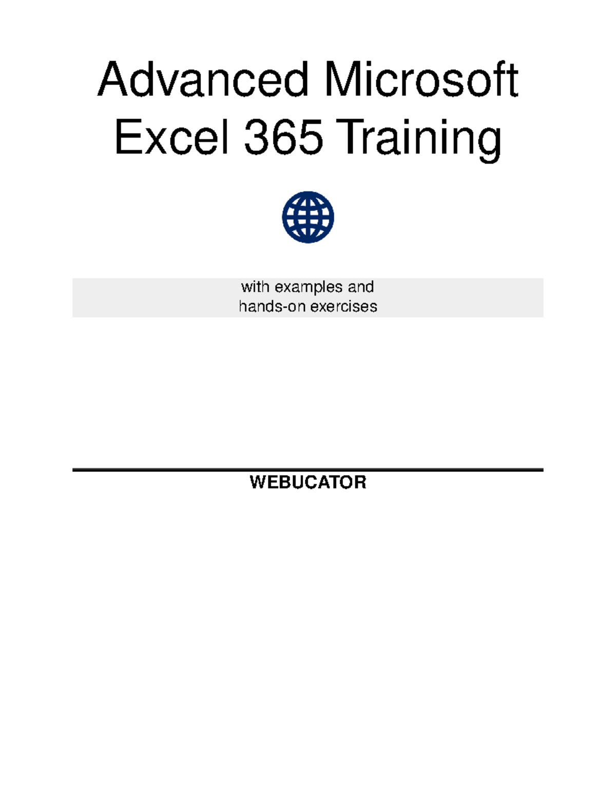 EXC365.3-1.1.1-advanced-microsoft-excel-365-training sample - Advanced ...