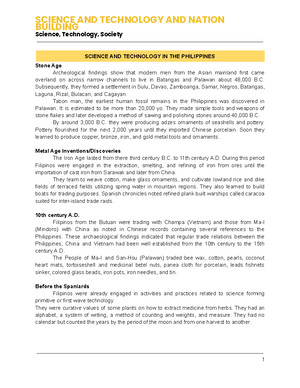 General Concepts AND STS Historical Developments - DEVELOPMENTS Science ...