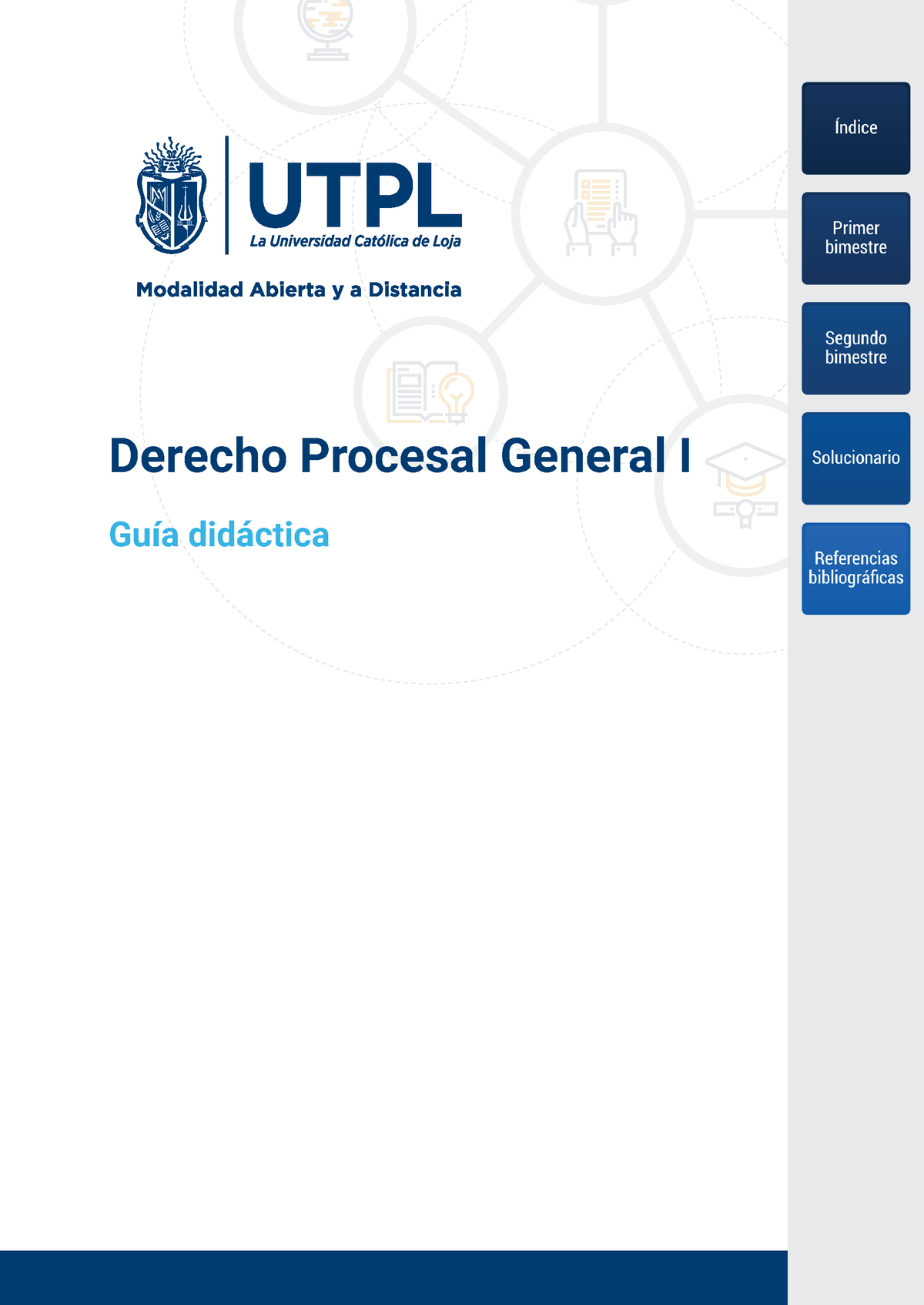 Guia Didactica Derecho Procesal Derecho Procesal General I Guía