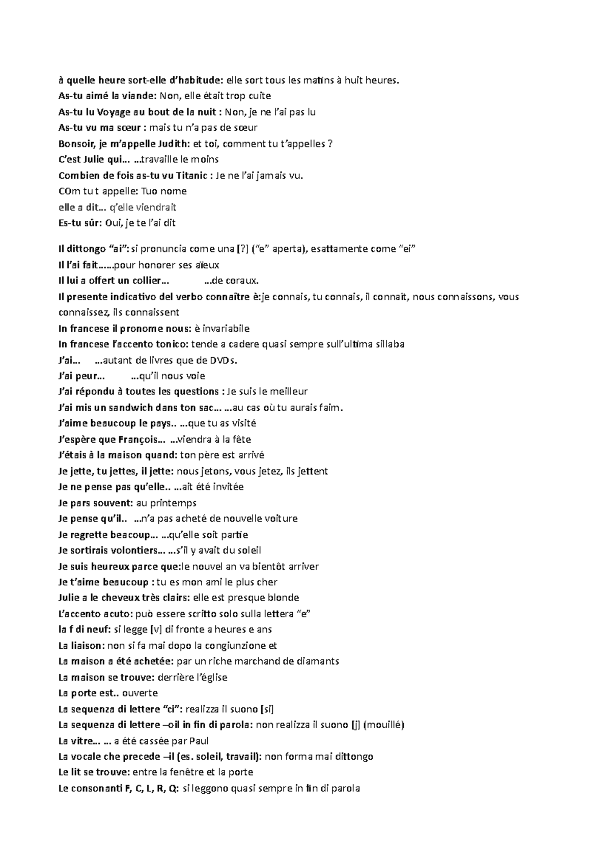 Francia esame con paniere à quelle heure sortelle d’habitude elle sort tous les matins à