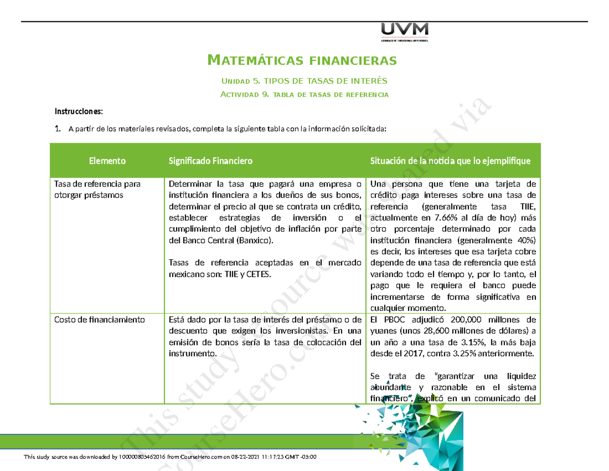 A9 MAT - Matematicas - UVM - Studocu